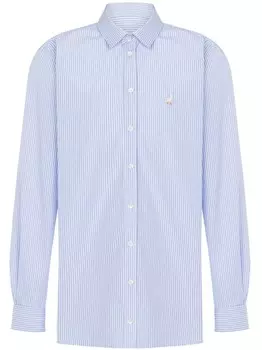 Полосатая рубашка Moschino, синий