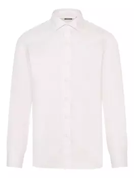 Полосатая рубашка на пуговицах Finamore 1925 Napoli, белый