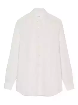 Полосатая рубашка на пуговицах Lardini, белый