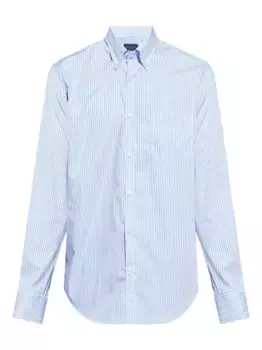 Полосатая рубашка на пуговицах Paul & Shark, синий