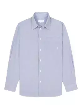 Полосатая рубашка на пуговицах Sporty & Rich, синий