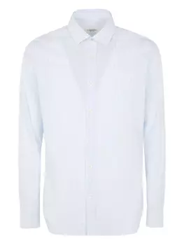 Полосатая рубашка на пуговицах Tintoria Mattei, синий