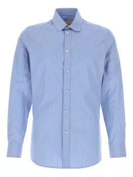Полосатая рубашка на пуговицах Valentino Garavani, синий