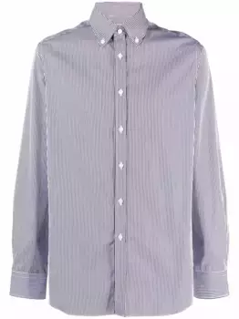 Полосатая рубашка на пуговицах Xacus, белый