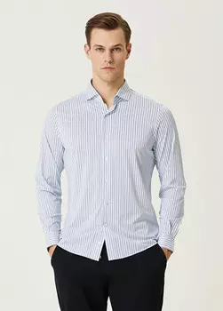 Полосатая рубашка Network, белый