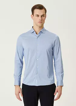 Полосатая рубашка Network, синий