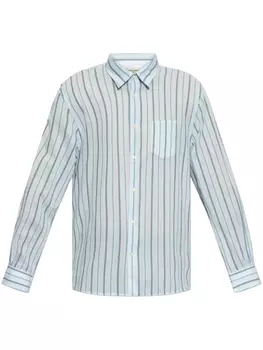 Полосатая рубашка Officine Generale, синий