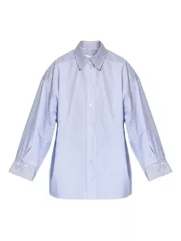 Полосатая рубашка оверсайз MUNTHE, синий
