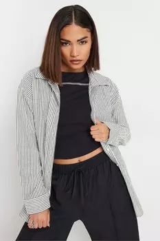 Полосатая рубашка Pixiegirl Petite, серый