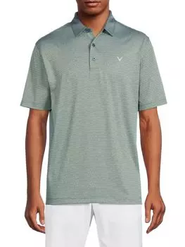 Полосатая рубашка-поло Callaway, цвет Trekking Green
