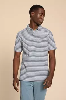 Полосатая рубашка-поло Grange White Stuff, синий