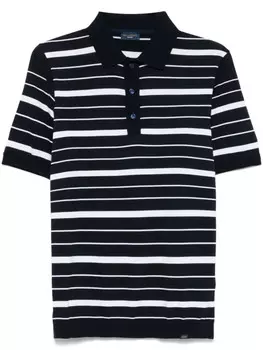 Полосатая рубашка-поло Paul & Shark, синий