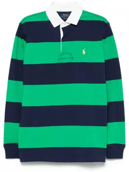 Полосатая рубашка поло Polo Ralph Lauren, синий