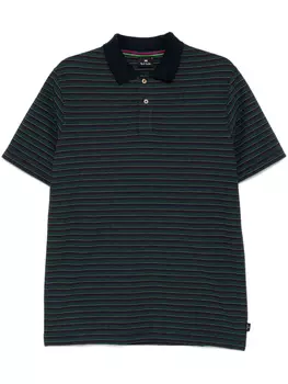 Полосатая рубашка-поло PS Paul Smith, синий