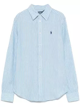 Полосатая рубашка Polo Ralph Lauren, синий