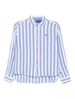 Полосатая рубашка Polo Ralph Lauren, синий