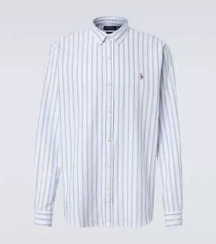 Полосатая рубашка Polo Ralph Lauren, White Blue