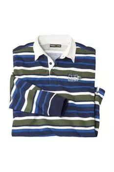 Полосатая рубашка-поло с длинными рукавами Atlas for Men, желтый