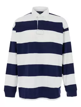 Полосатая рубашка поло с длинными рукавами Polo Ralph Lauren, синий