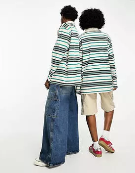 Полосатая рубашка-поло с длинными рукавами унисекс Weekday Pascal эксклюзивно для ASOS