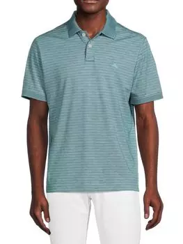 Полосатая рубашка-поло Tommy Bahama, цвет Hydro Blue