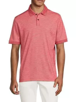 Полосатая рубашка-поло Tommy Bahama, цвет Pink Havana