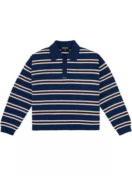 Полосатая рубашка-поло WRSTBHVR, синий