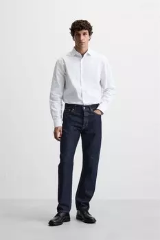 Полосатая рубашка, простая в уходе ZARA, цвет stripes