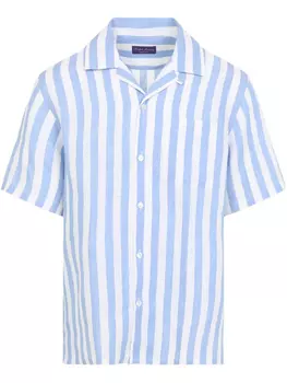 Полосатая рубашка Ralph Lauren Purple Label, синий