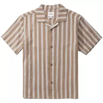 Полосатая рубашка Rhythm Vacation, бежевый