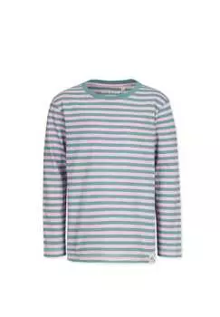 Полосатая рубашка с длинными рукавами Band Of Rascals, зеленый