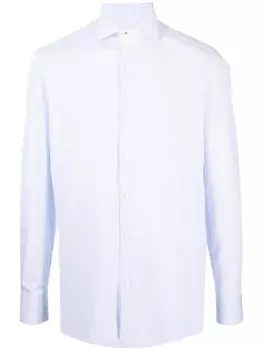 Полосатая рубашка с длинными рукавами Borrelli, синий