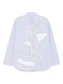 Полосатая рубашка с длинными рукавами CROQUIS, синий