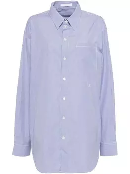 Полосатая рубашка с длинными рукавами Helmut Lang, синий