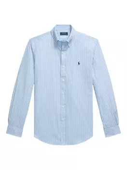 Полосатая рубашка с длинными рукавами Polo Ralph Lauren, синий
