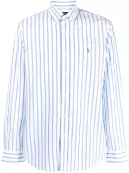 Полосатая рубашка с длинными рукавами POLO RALPH LAUREN, синий