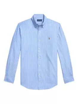 Полосатая рубашка с длинными рукавами POLO RALPH LAUREN, синий
