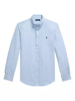 Полосатая рубашка с длинными рукавами POLO RALPH LAUREN, синий