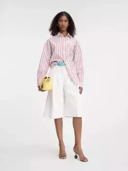 Полосатая рубашка с длинными рукавами Симон Jacquemus, красный/белый