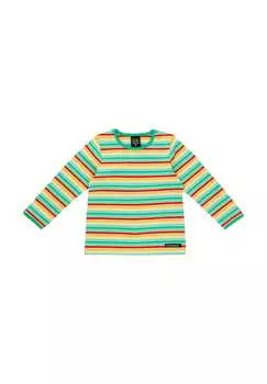 Полосатая рубашка с длинными рукавами Villervalla, зеленый