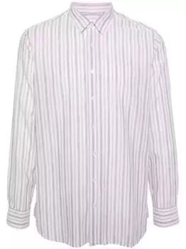 Полосатая рубашка с классическим воротником Lardini, розовый