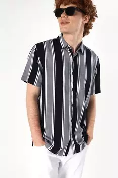 Полосатая рубашка с короткими рукавами Colin'S, белый