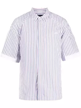 Полосатая рубашка с короткими рукавами Juun.J, красный