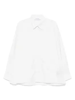 Полосатая рубашка с нашивкой E tudes Studio, белый