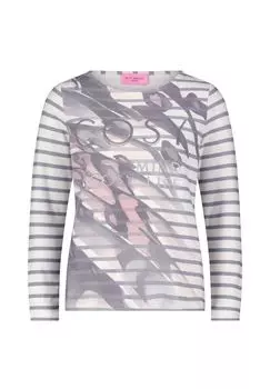 Полосатая рубашка с принтом BETTY BARCLAY, бежевый