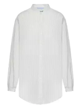 Полосатая рубашка с воротником Seafarer, белый