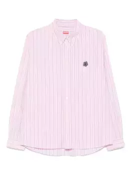 Полосатая рубашка с вышивкой KENZO, розовый