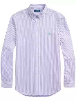Полосатая рубашка с вышивкой Polo Pony POLO RALPH LAUREN, белый