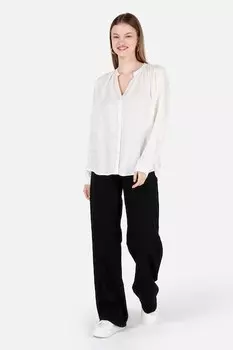 Полосатая рубашка с заостренным воротником COLIN'S, кремовый