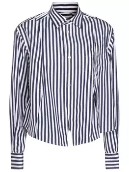 Полосатая рубашка sacai, синий